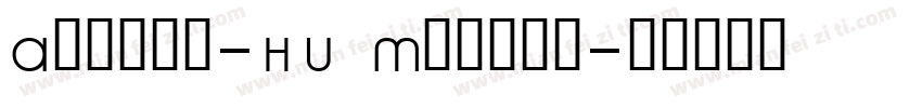 Alpine-HU Medium字体转换